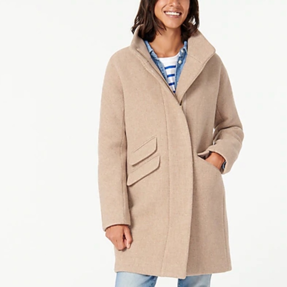 J. Crew Stadium Wool Cocoon Coat